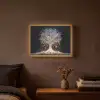 Sneeuwboom  - Lichtjes - Wit - Kleurrijk Light Box met batterij (Wandlamp) middel -sfeer4