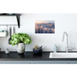 Bos - Bergen - Goud - Winter - Warm Muursticker klein -keuken