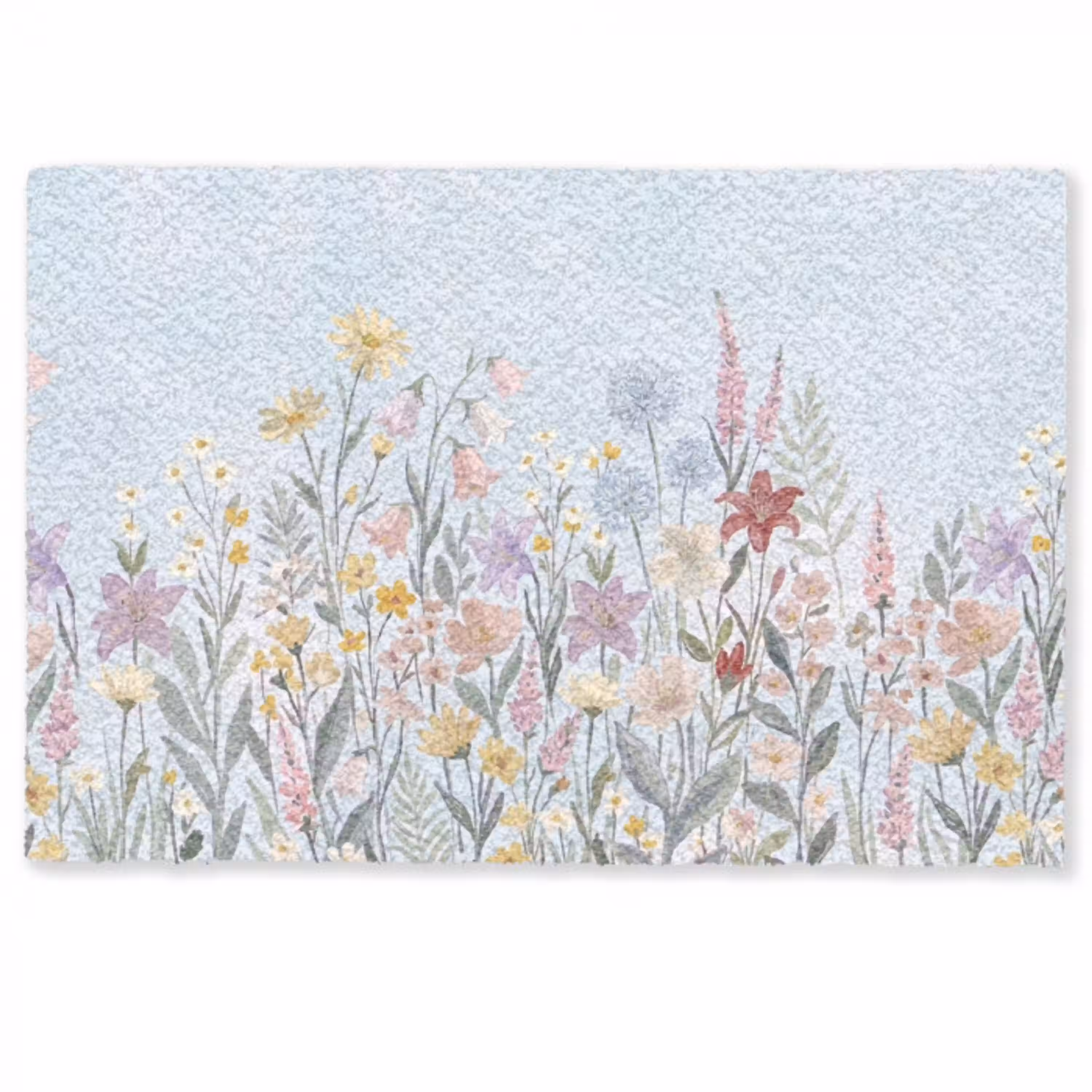 Weidebloemen - Illustratie - Kleurrijk Deurmat klein -zkaufland3d