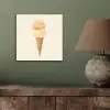 Minimalistisch - Schepijs - Hoorntje - Beige aluminium wit klein -sfeer2