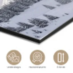 Berg - Sneeuw - Winter - Natuur - Wit aluminium wit klein -closeup_NL