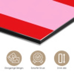 Strepen - Klassiek - Roze aluminium wit klein 46 -closeup_DE