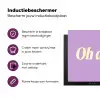 Oh darling - Hart - Paars Inductie beschermer vinyl 3mm klein -zzzzzzz-cc-usp