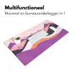 Abstract - Heuvels - Bomen - Groen Muismat XXL klein -sfeer4