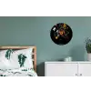 Zonnebloemen - Boeket - Kleurrijk Wandcirkel aluminium klein -slaapkamer