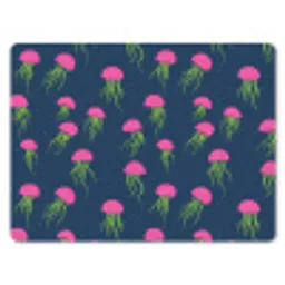 Kwallen - Diepzee - Neon muismat rubber klein 262 -3d