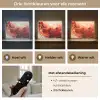 Marmer - Rood - Goud - Modern - Abstract Light Box met batterij (Wandlamp) middel -USP_lichtkleurNL