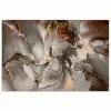 Grijs - Goud - Marmer - Marmerlook poster papier klein -3d