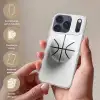 Basketbal - Wit - Schaduw - Lijnen Telefoonhoesje iPhone 17 Pro klein -sfeer3_NL