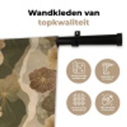 Abstract - Modern - Groen Wandkleed katoen klein 269 -sfeer2