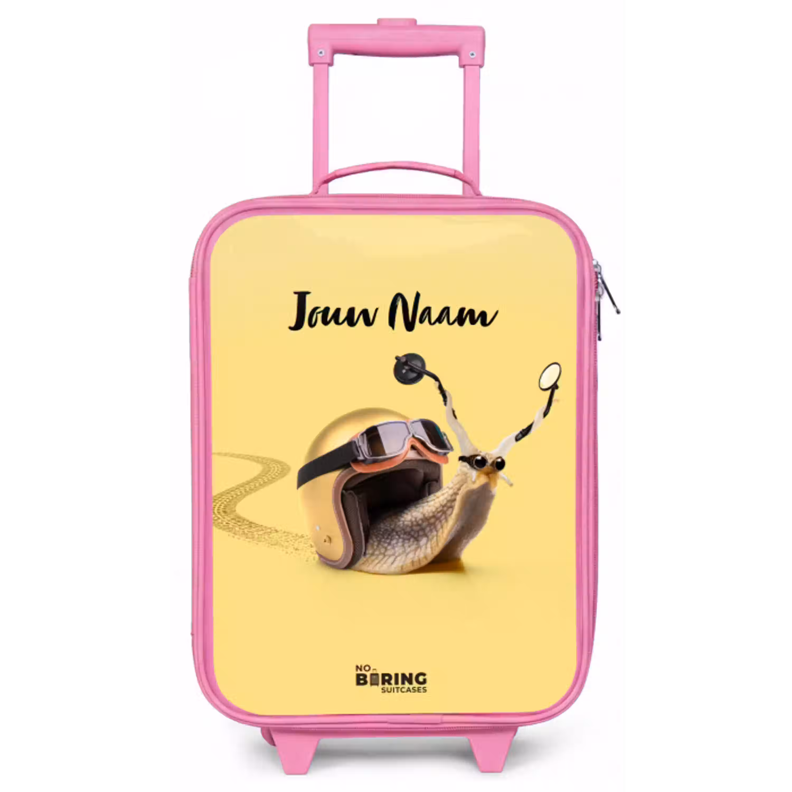 Escar-Go - Geel Kinderkoffer - Roze klein -zz3dotto