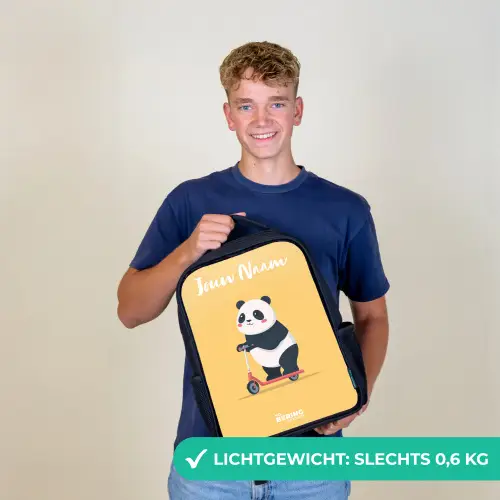 Panda - Step - Geel Rugzak - Zwart middel -sfeer7_NL