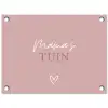 Mama's Tuin met Hart tuinposter los doek klein -3d