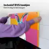 Haas - Kleurvakken - Oren - Roze Inductie beschemer met haakjes middel -ky-ophangen-nl