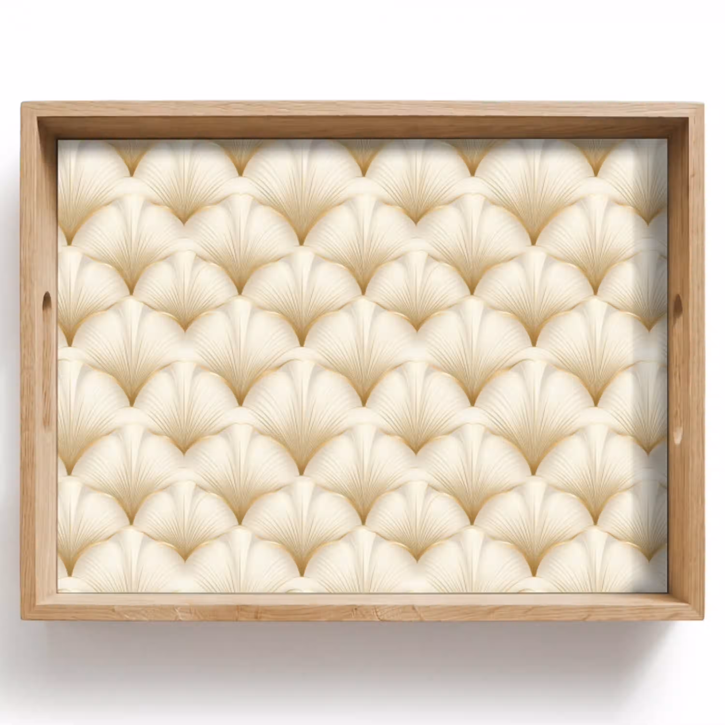 Waaier - Motief -  Goud Dienblad Rechthoek middel 911 -z3d_shopping