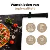 Pizza - Groente - Kruiden - Keuken - Industrieel Wandkleed katoen klein -sfeer2