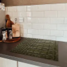 Krokodillenleer - Structuur - Groen Inductie beschermer vinyl 3mm middel -sfeer3