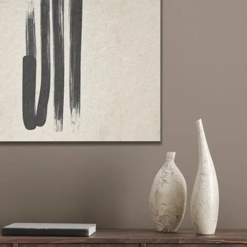 Penseelstreken - Verticaal - Zwart PET vilt klein -sfeer6_closeup