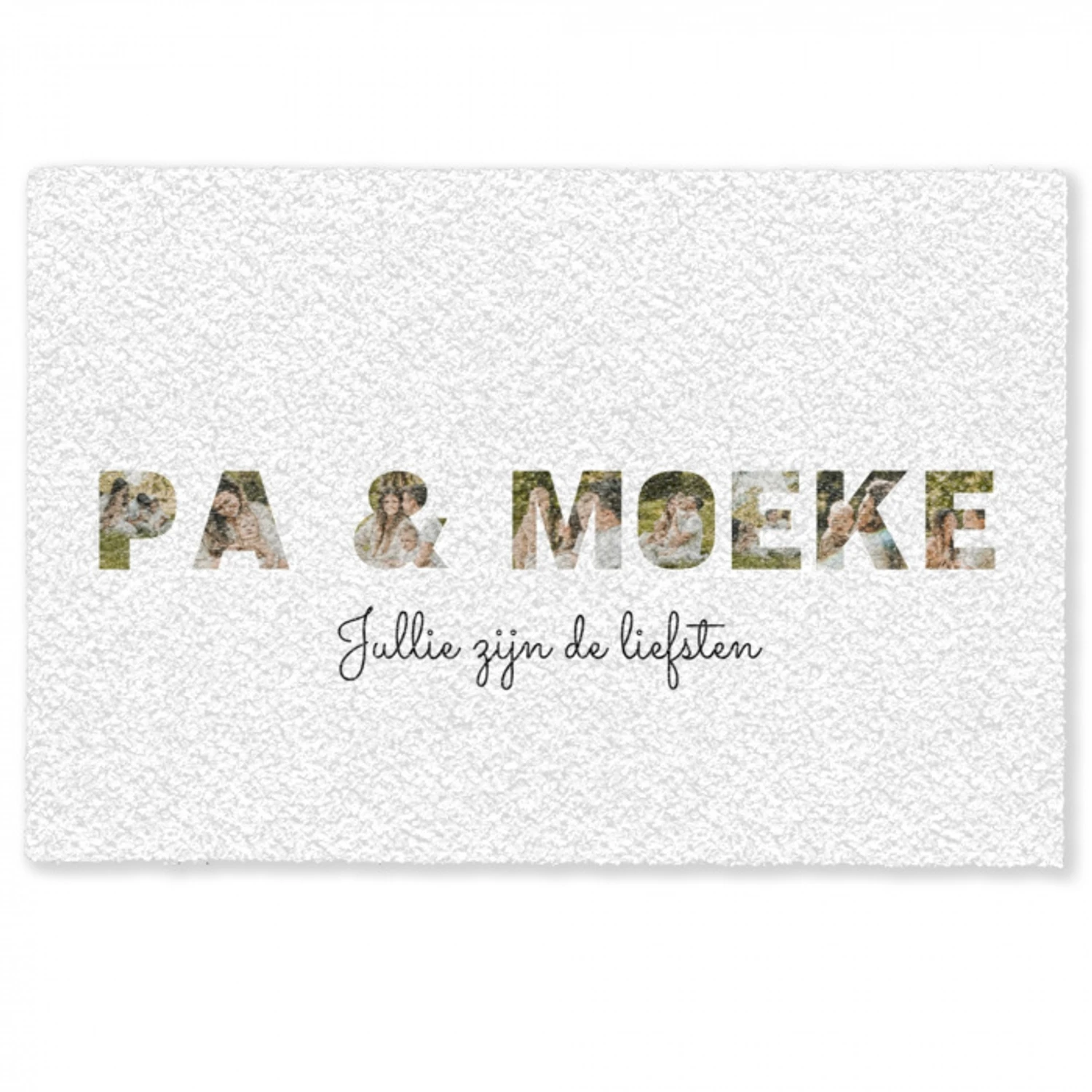 Pa & Moeke - Lettercollage Deurmat klein -zkaufland3d