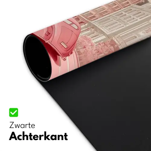 City - Car - Pink Muismat XXL klein -sfeer2