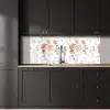 Patronen - Bloemen - Roos - Wit keuken achterwand 2 middel 871 -sfeer1