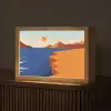 Landschap - Bergen - Zon - Zee Light Box met kabel (Tafellamp) klein -z3d_website