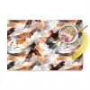Penseelstreken - Oranje - Grijs Placemat vinyl groot 368 -zzzproduct_Kitchenyeah-website