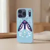 Bladeren - Wit - Vlinder - Insect Telefoonhoesje iPhone 17 Pro klein -sfeer2