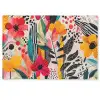 Bloemen - Bladeren - Abstract - Kleurrijk Deurmat klein -zkaufland3d