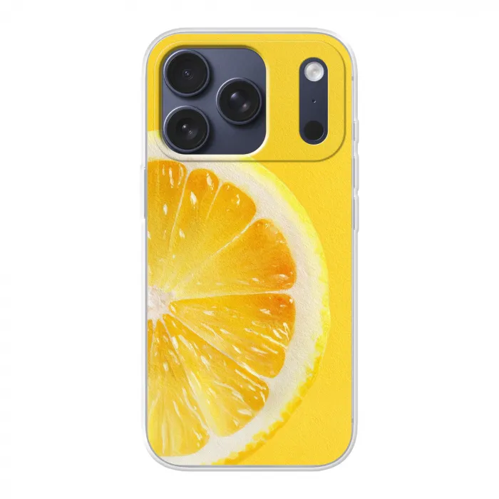 Citroen - Geel - Zonnig Telefoonhoesje iPhone 17 Pro klein -3d
