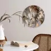 Grijs - Goud - Marmer - Marmerlook Wandcirkel kunststof plaat 5mm dik klein -sfeer4