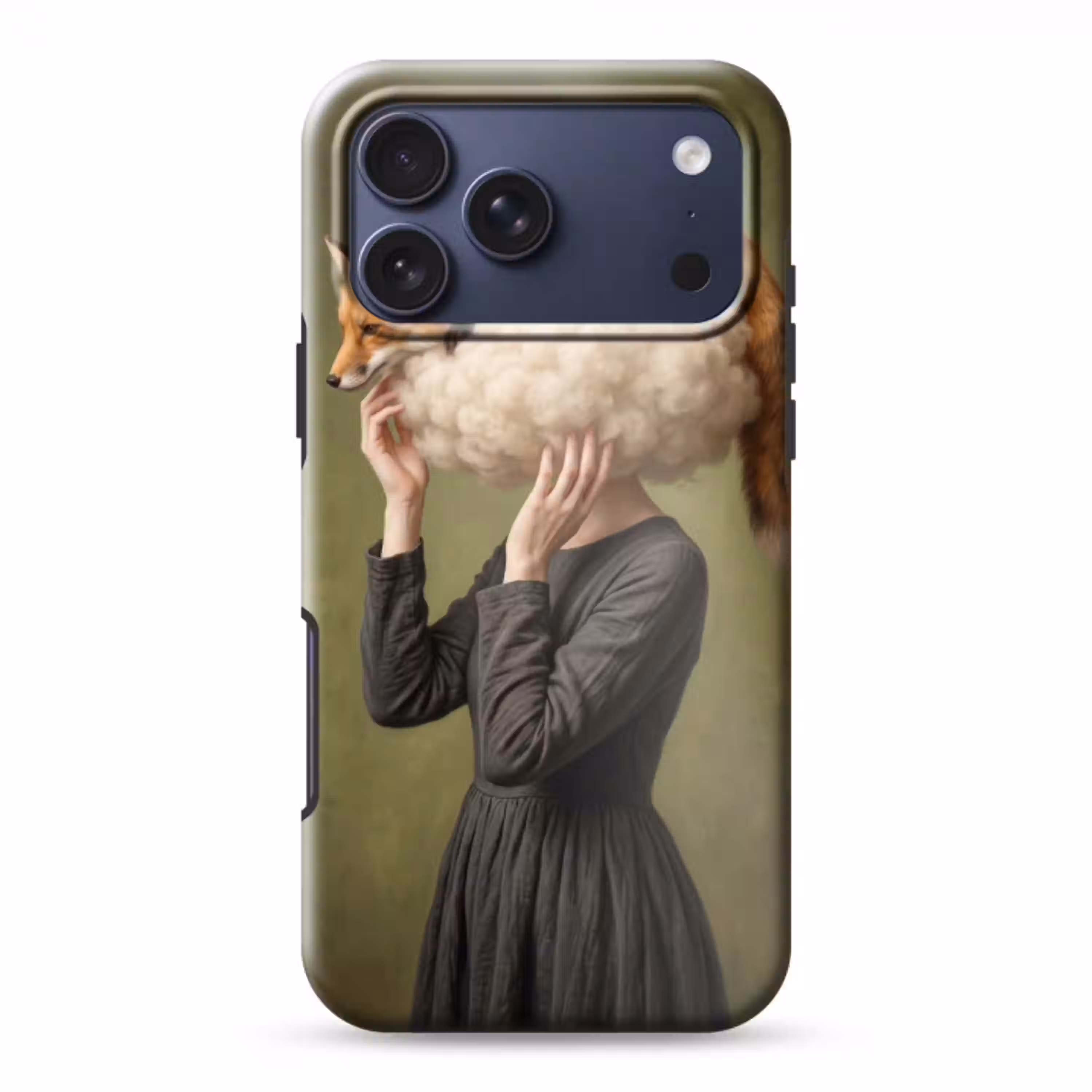Vos - Surrealistisch - Groen Toughcase MagSafe Apple iPhone 17 Pro Max klein -3d