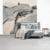 Marmer - Goud - Grijs fotobehang vinyl groot -slaapkamer
