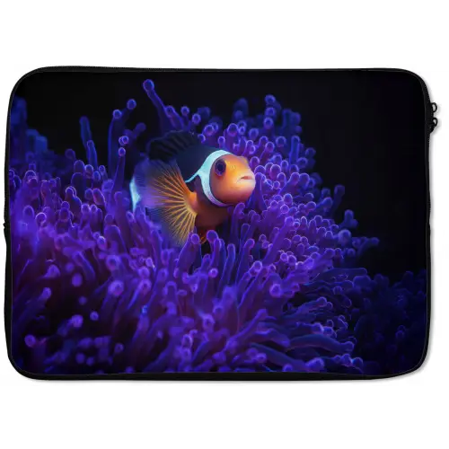 Koraal - Vis - Oranje - Zee laptophoes neopreen klein -zkaufland3dotto