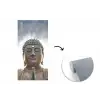 Boeddha hoofd - Buddha - Lucht - Spiritueel - Meditatie fotobehang vinyl groot -3d