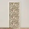Waaierstructuren - Beige - Vezeltextuur deurposter klein 289 -3d_beige