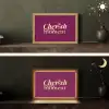 Cherish every moment - Cocktailglas - Bordeaux Light Box met kabel (Tafellamp) klein -sfeer3
