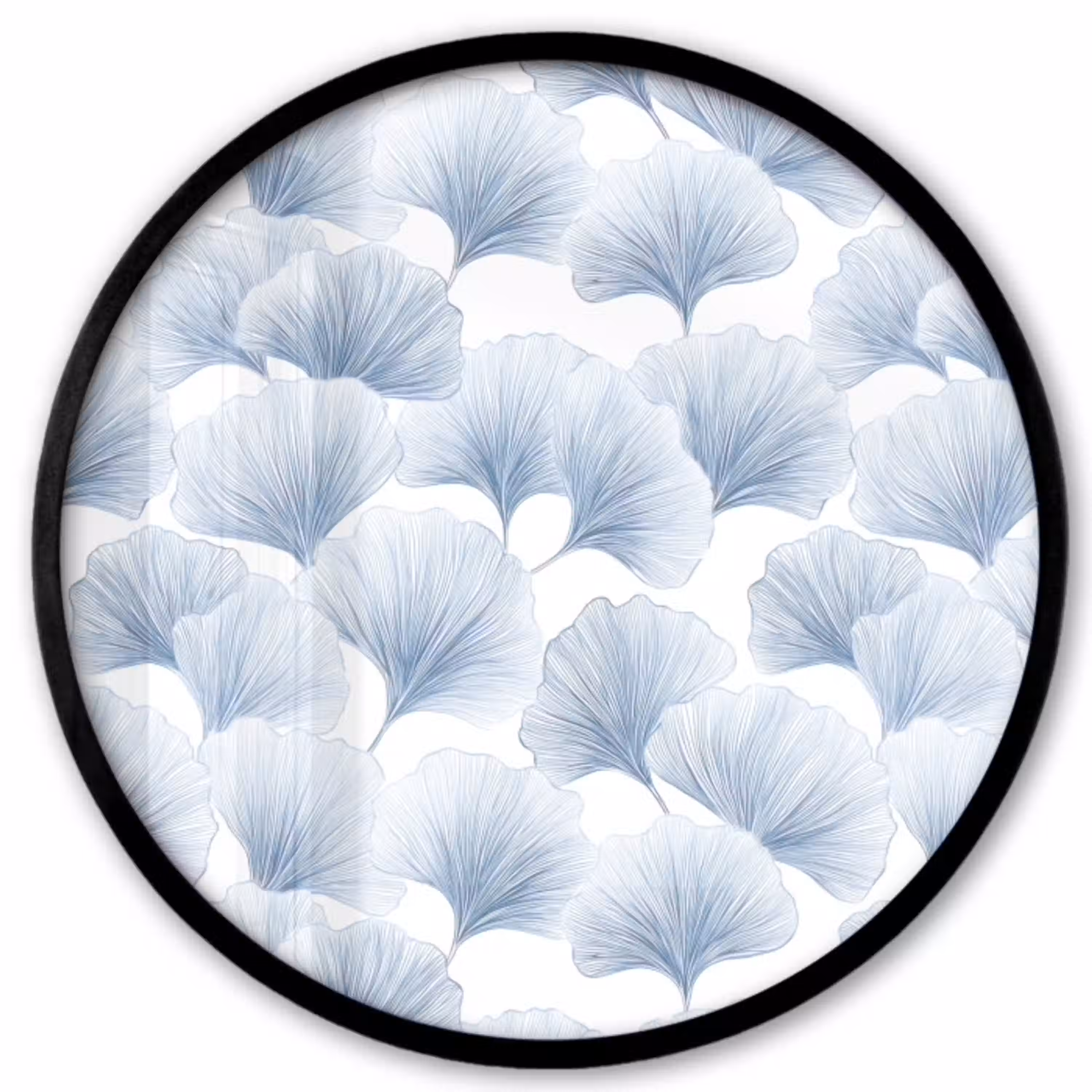 Waaier - Modern - Blauw Fotolijst rond zonder passe partout klein 856 -3d