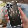Siergras - Pluimen - Verlichting - Zwart Hoesje iPhone 16 Pro Max met koord klein -sfeer3