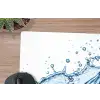 Spash - Water - Blauw muismat rubber klein -closeup