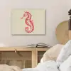 Zeepaardje - Rood - Fijne details PET vilt klein -sfeer3
