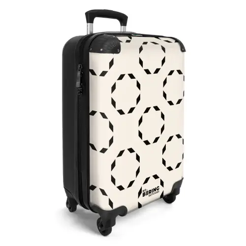 Abstract - Achthoek patroon NBS - Handbagage koffer - Kinderen Unisex middel -productfoto_3d