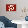 Wijnglazen - Silhouetten - Wit poster papier klein -sfeer3