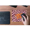 New era - Bordeaux - Zebraprint muismat rubber klein -toetsenbord