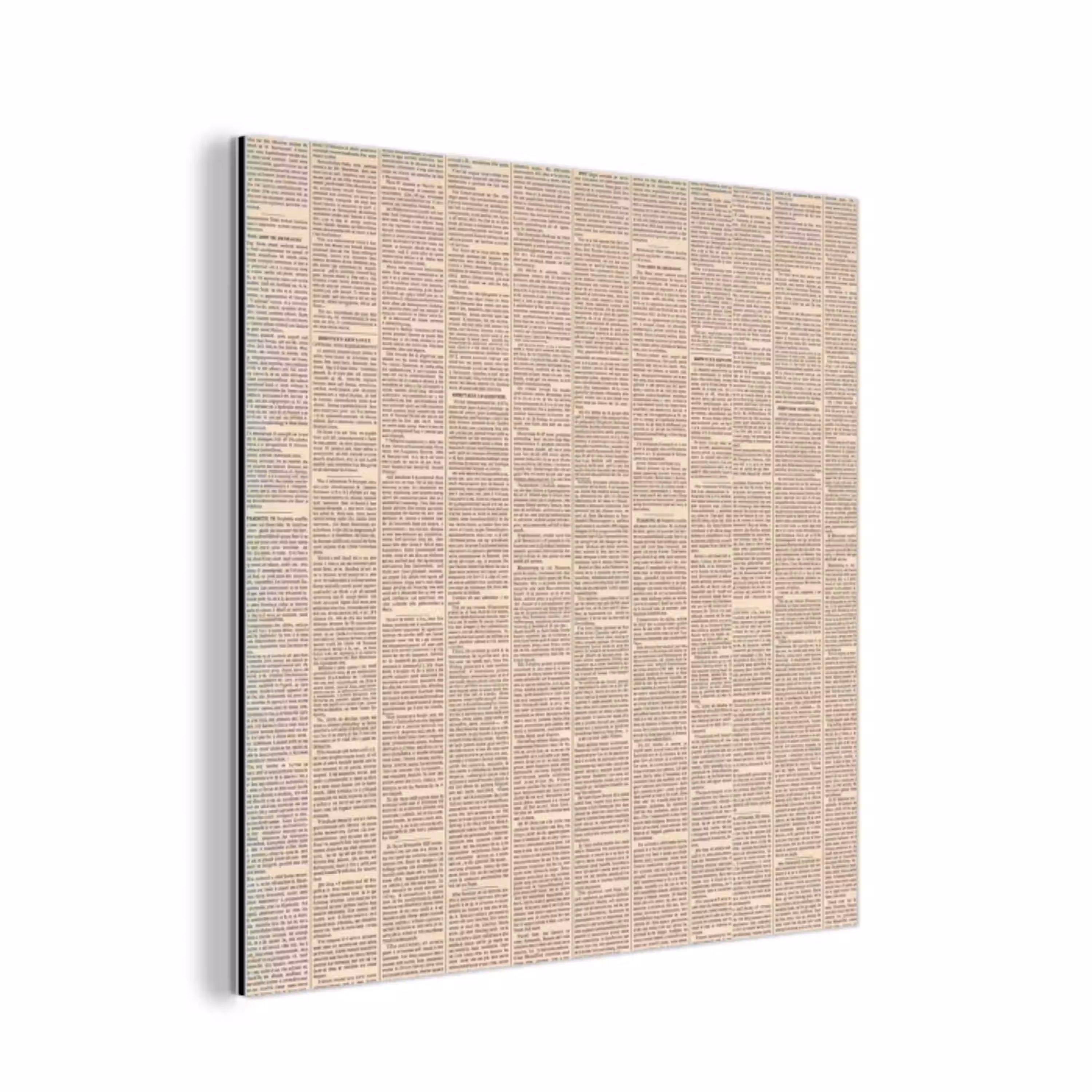 Krant - Nieuws - Historisch - Vintage - Beige aluminium wit klein -3d