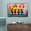 Graffiti - Kinderen - Street art - Ballon - Banksy canvas 2cm klein -sfeer4
