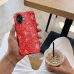 Bloemen - Patroon - Rood Toughcase MagSafe Apple iPhone 17 klein 1017 -Sfeer1M