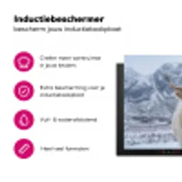 Schotse Hooglander - Sneeuw - Bergen - Winter Inductie beschermer vinyl 3mm klein -wsfeer2_website