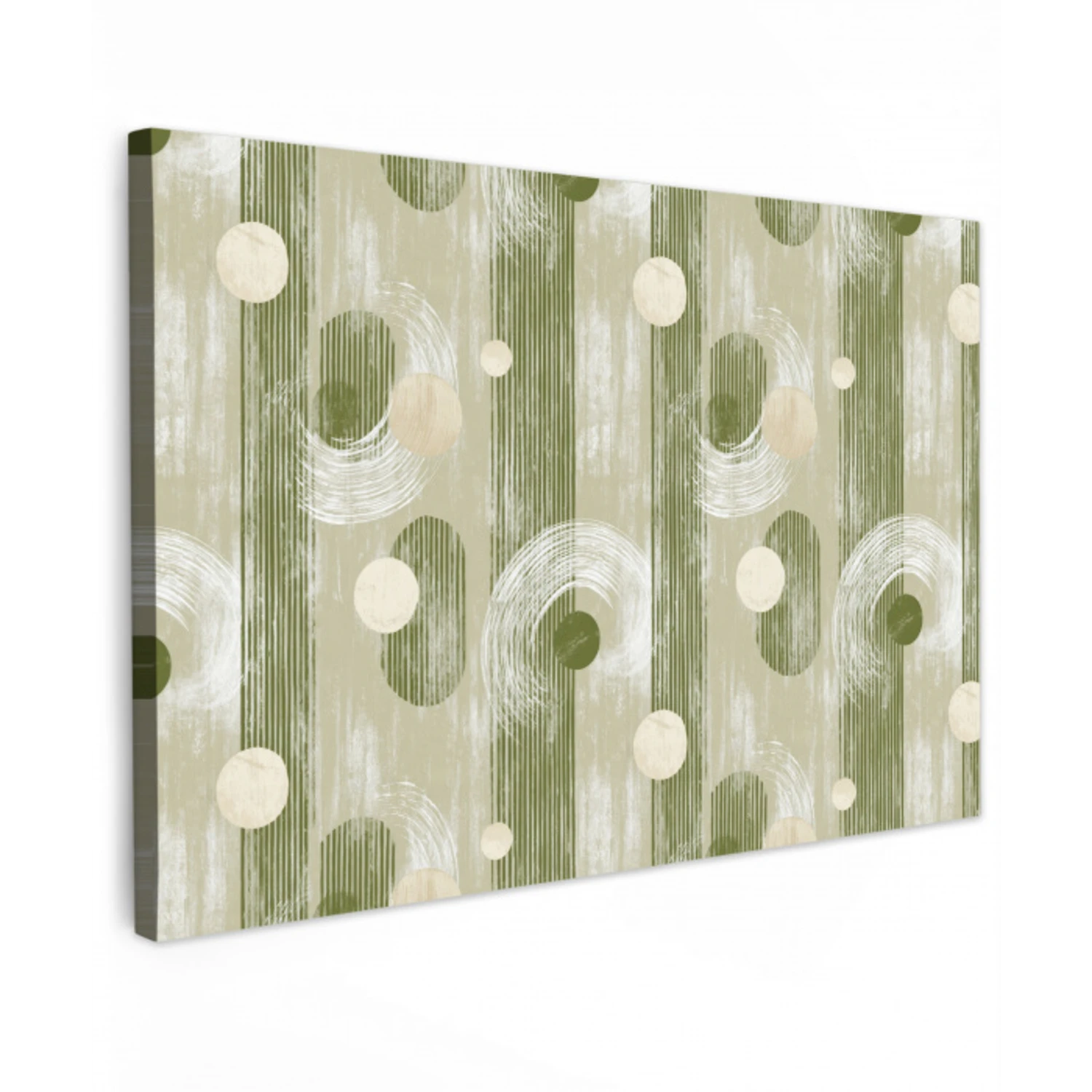 Artistiek - Modern - Groen canvas 2cm klein 34 -z3d