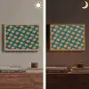 Groen - Disco - Patroon Light Box met batterij (Wandlamp) middel 907 -sfeer3